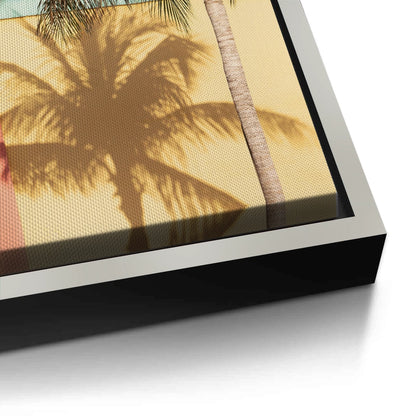 Retro Palm Tree - Canvas