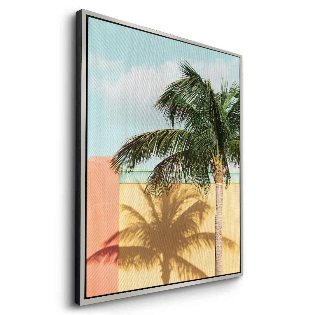 2Retro Palm Tree - Canvas