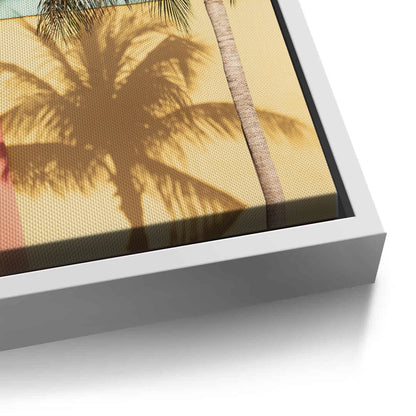 Retro Palm Tree - Canvas