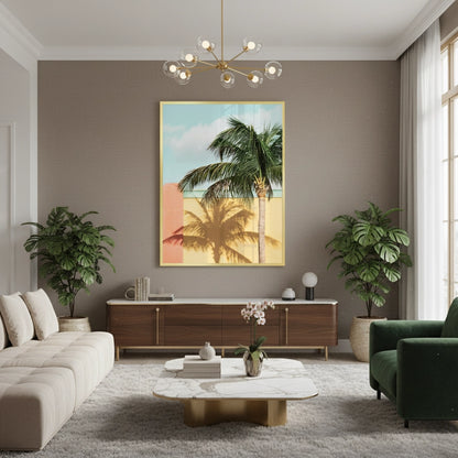 Retro Palm Tree - Fine Art