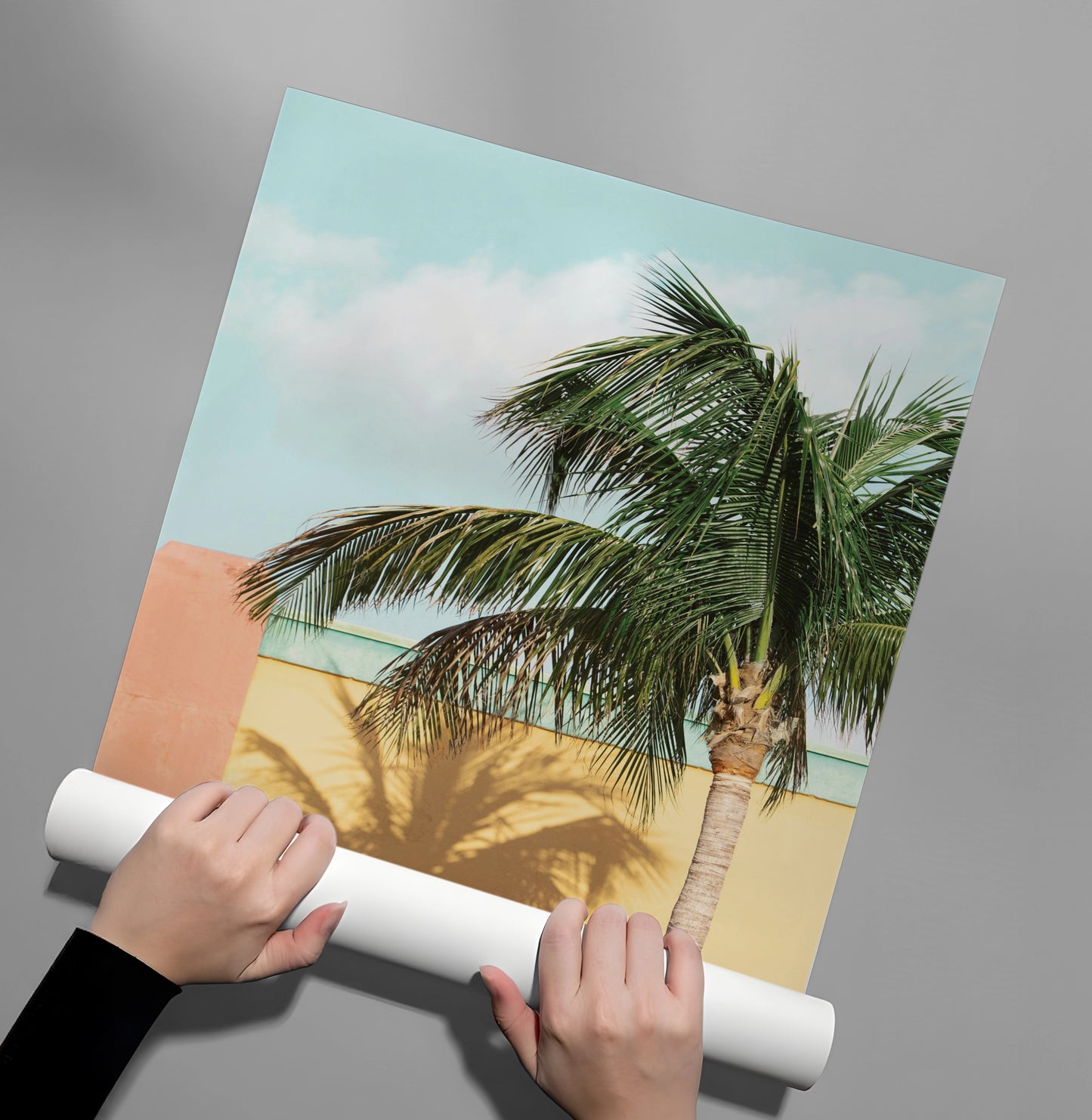 2Retro Palm Tree - Poster