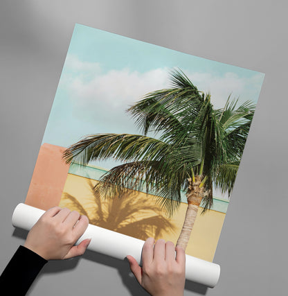 Retro Palm Tree - Poster