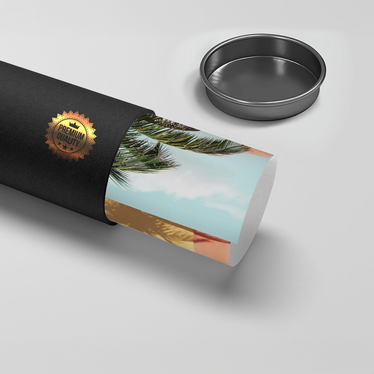 2Retro Palm Tree - Poster