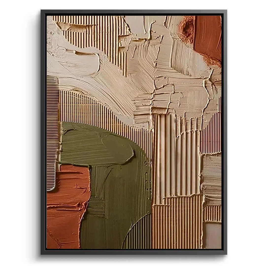 2Ribbed Terracotta Abstract #RTA899