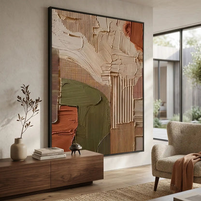 Ribbed Terracotta Abstract #RTA899
