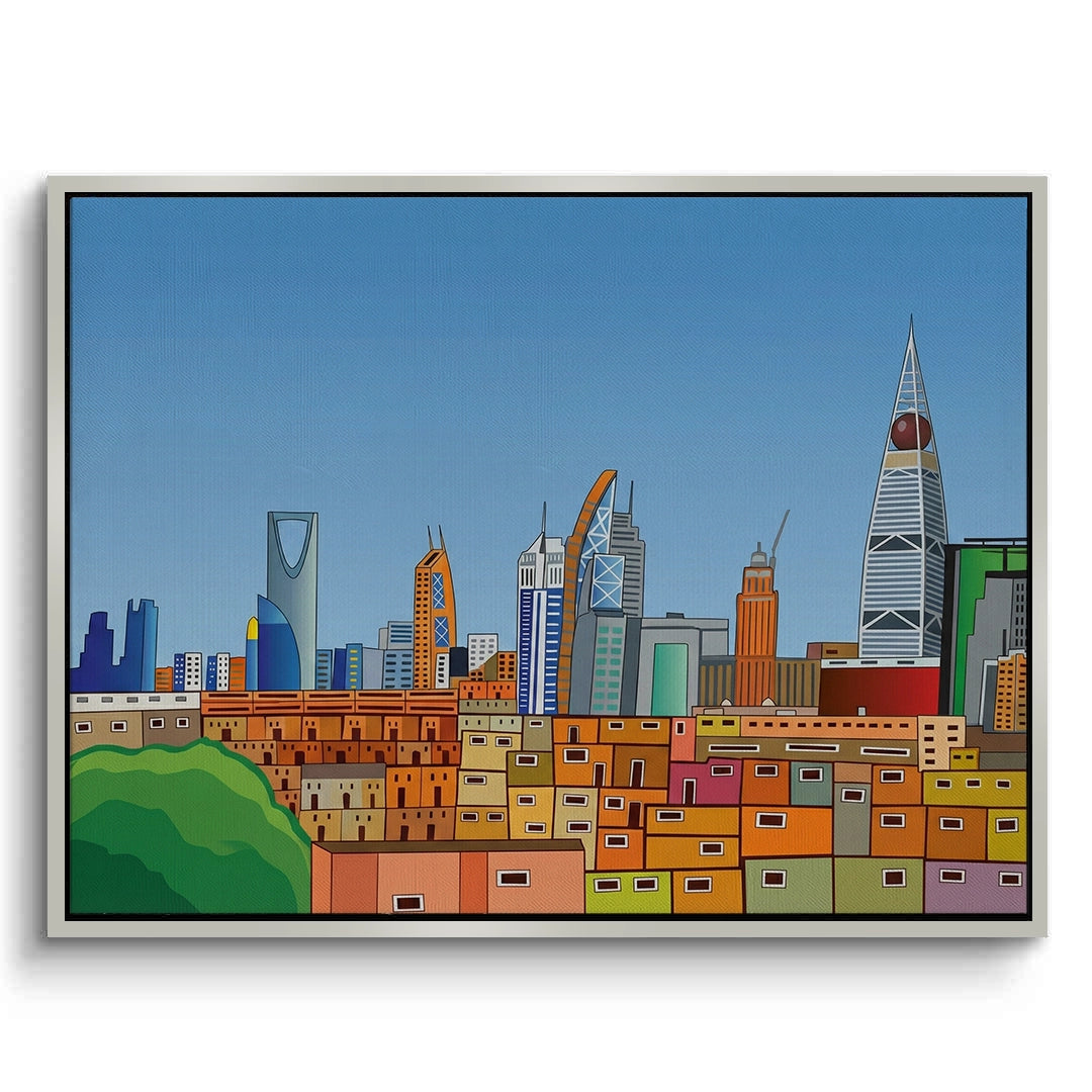 2Riyadh Cityscape - Canvas