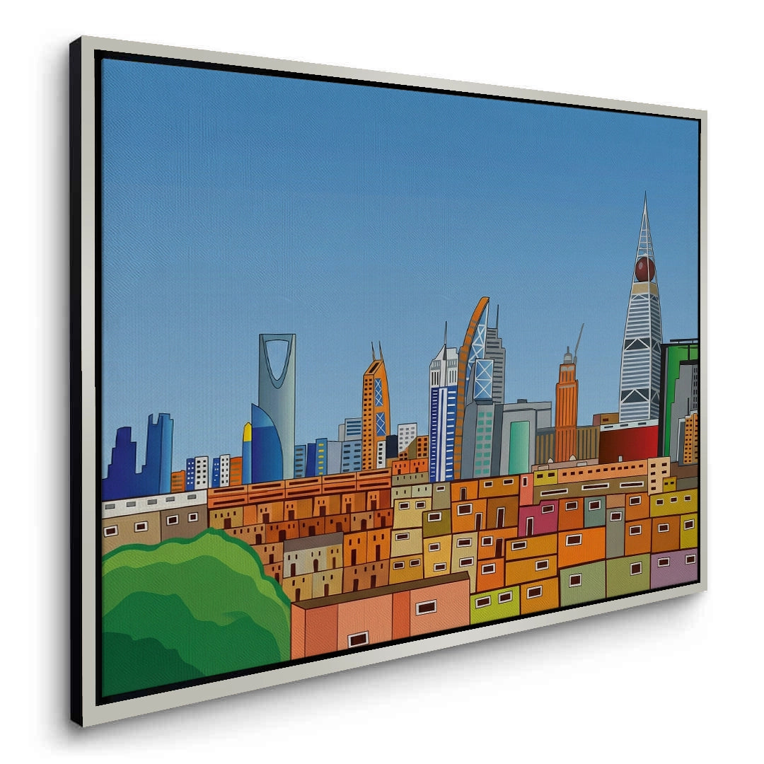 2Riyadh Cityscape - Canvas