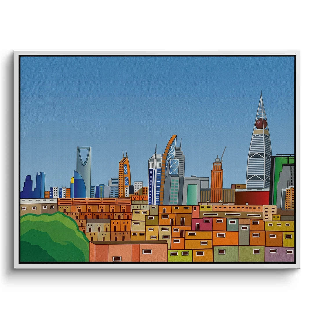 2Riyadh Cityscape - Canvas