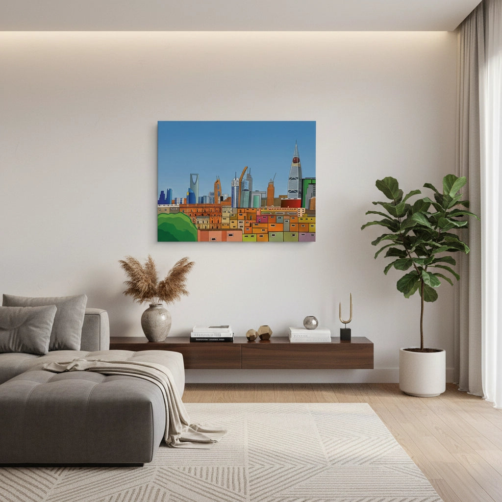 Riyadh Cityscape - Canvas