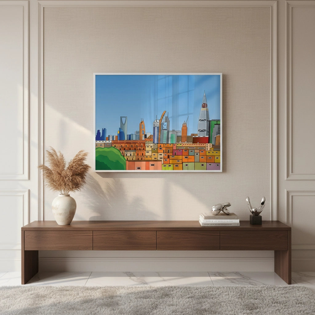 2Riyadh Cityscape - Fine Art