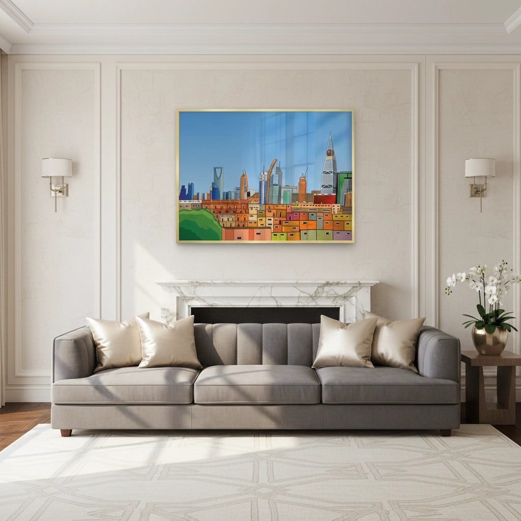 2Riyadh Cityscape - Fine Art