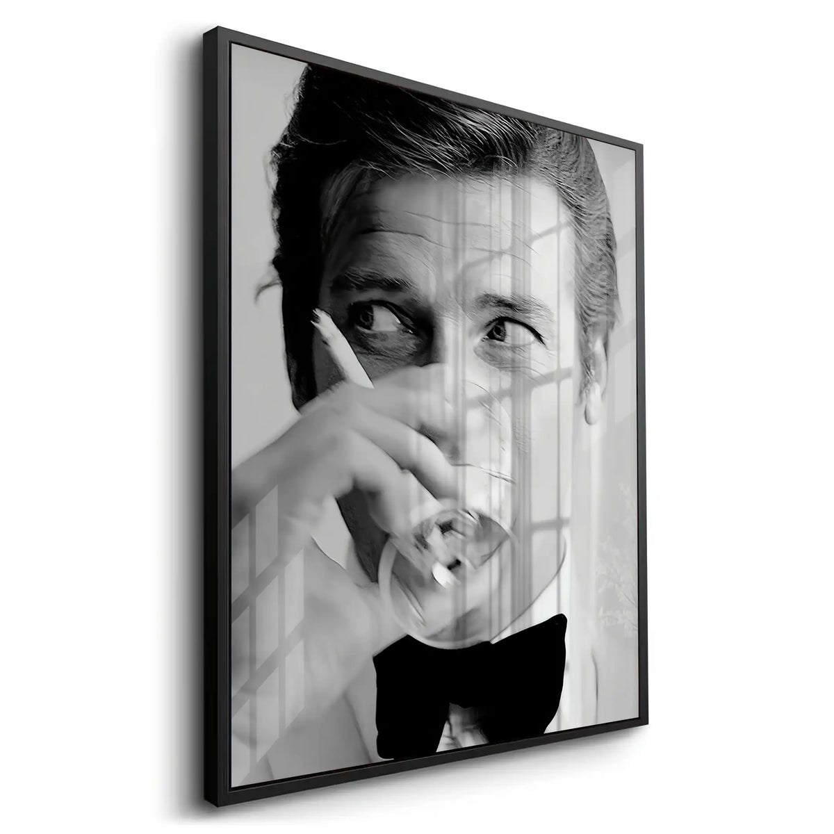 Roger Moore Whiskey - Acrylic - Jasmineart.ae