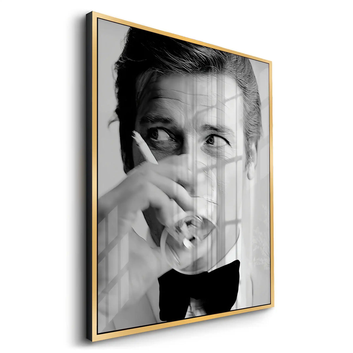 Roger Moore Whiskey - Acrylic - Jasmineart.ae