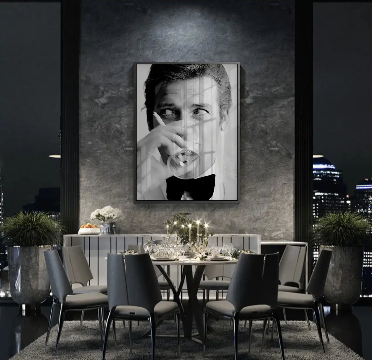 2Roger Moore Whiskey - Acrylic
