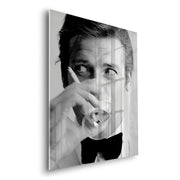 Roger Moore Whiskey - Acrylic - Jasmineart.ae