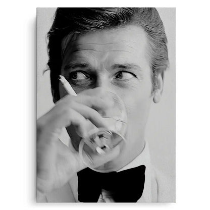 Roger Moore Whiskey - Canvas