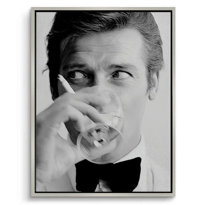 Roger Moore Whiskey - Canvas