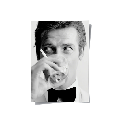 Roger Moore Whiskey - Poster