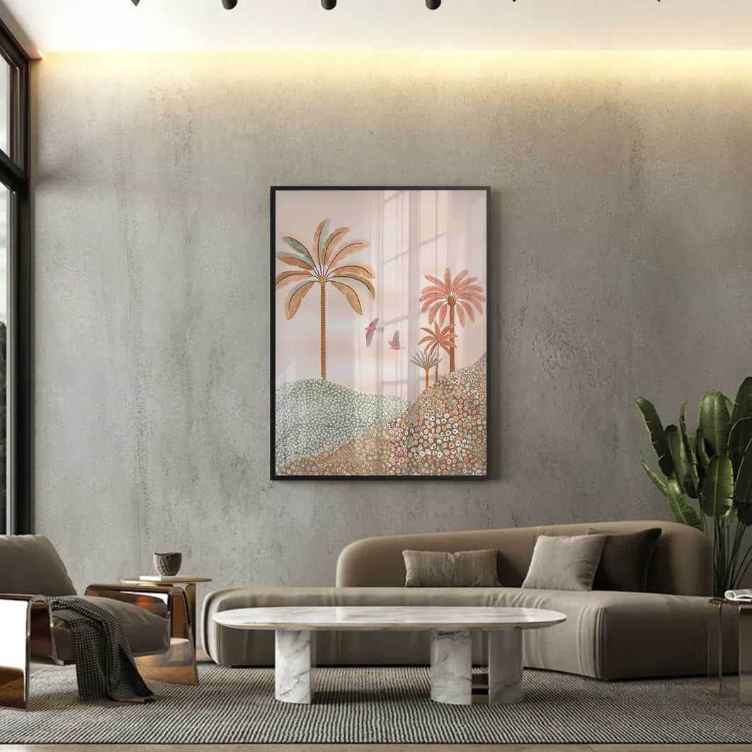 Boho Palms - Fine Art - Jasmineart.ae