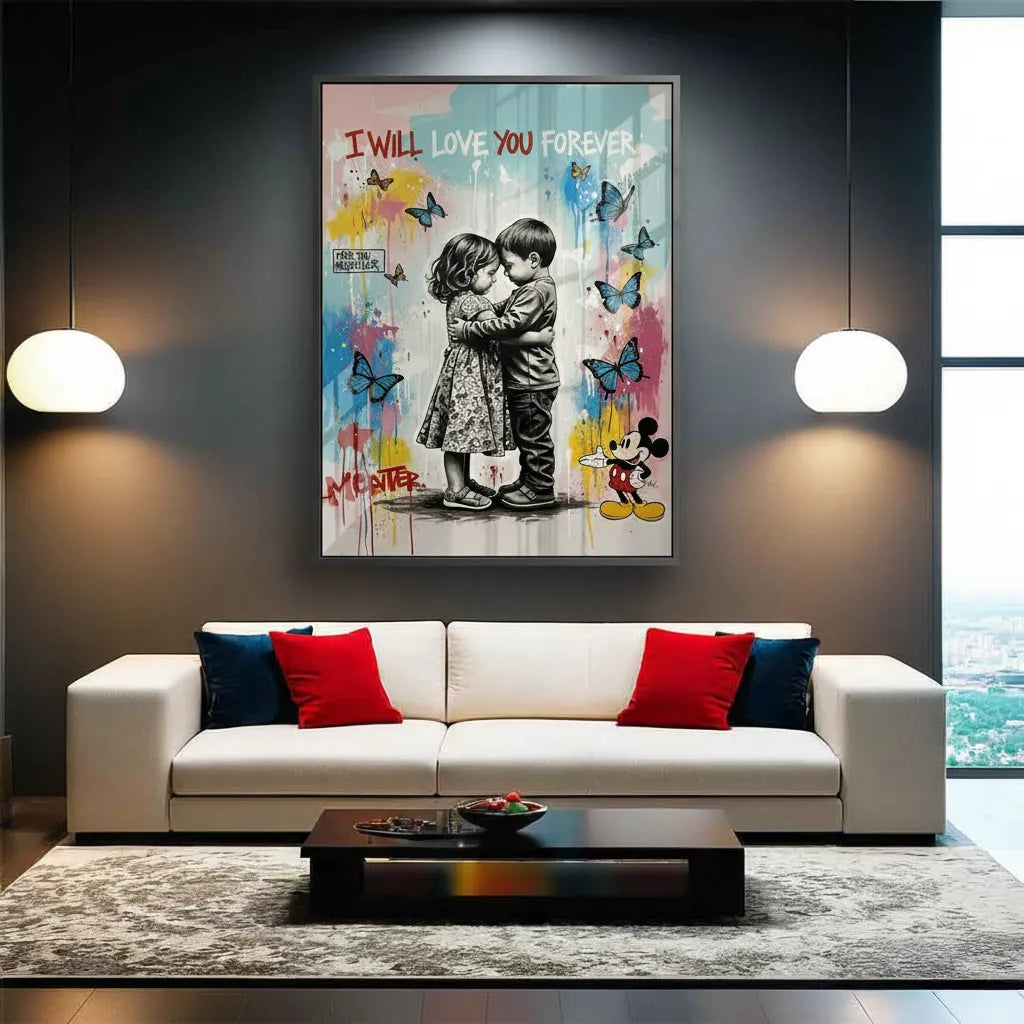 I Will Love You Forever - Acrylic - Jasmineart.ae