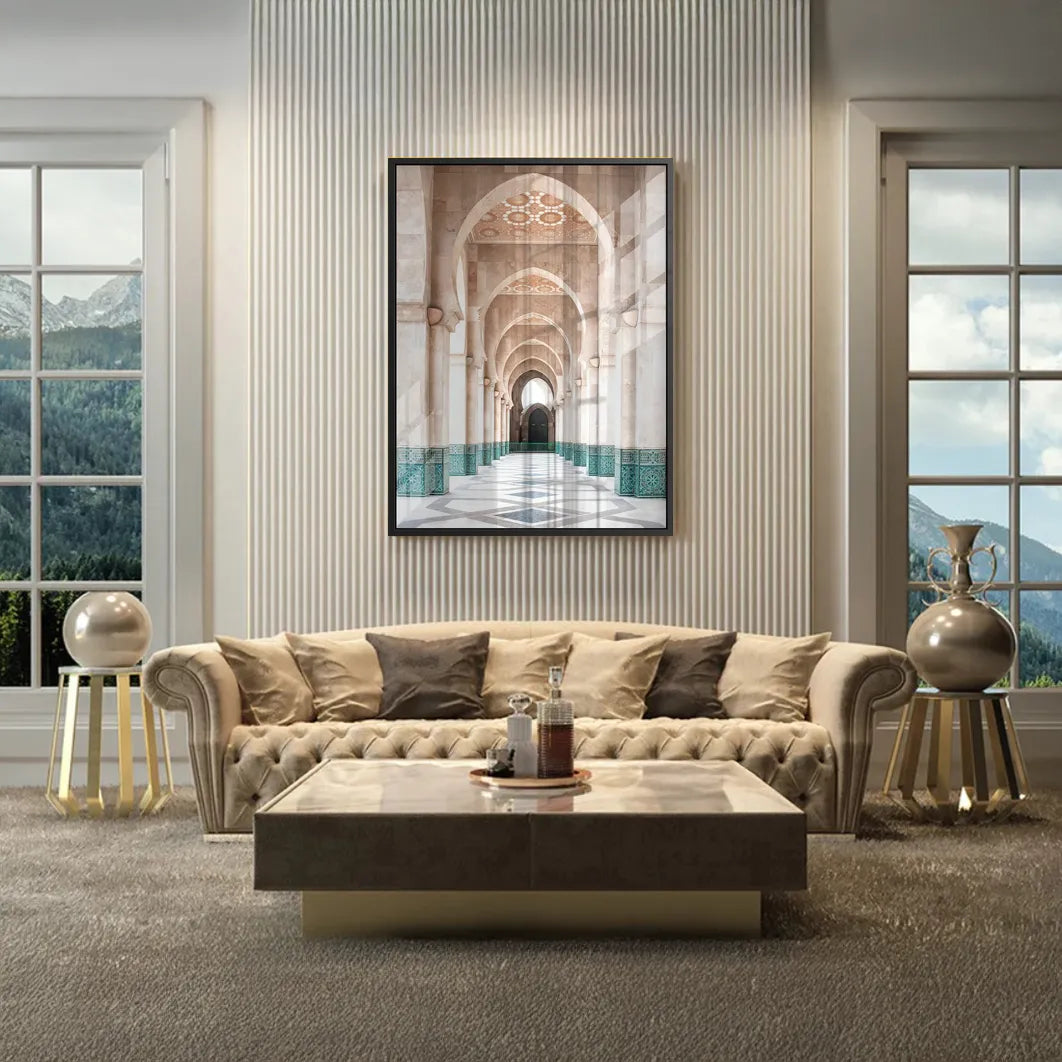 Hassan II Mosque - Acrylic - Jasmineart.ae