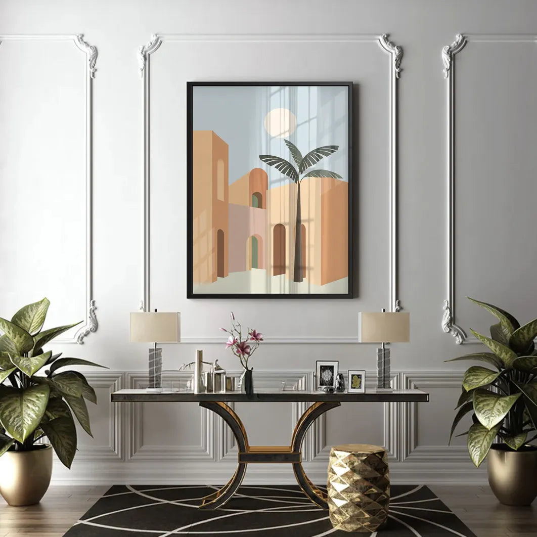 desertscape - Acrylic - Jasmineart.ae