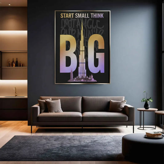 Strat Small think Big - Canvas