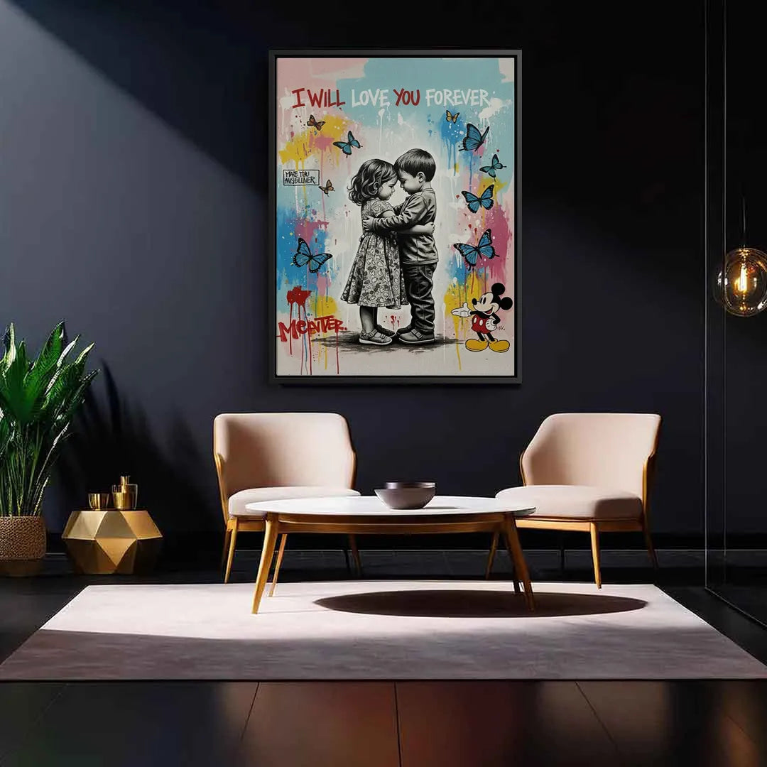I Will Love You Forever - Canvas - Jasmineart.ae