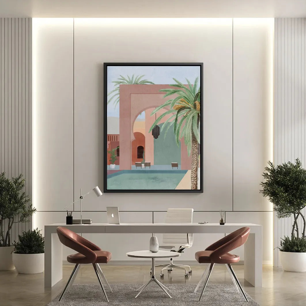 Marrakech Oasis - canvas - Jasmineart.ae