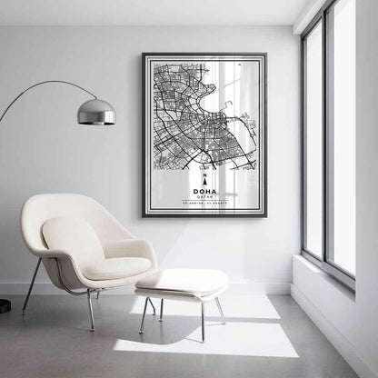 Doha Map - Acrylic