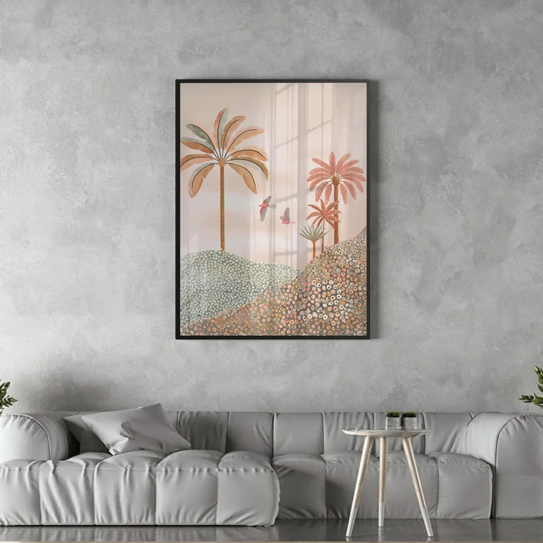 Boho Palms - Fine Art - Jasmineart.ae