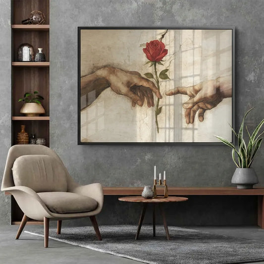 The Creation of Adam - Acrylic