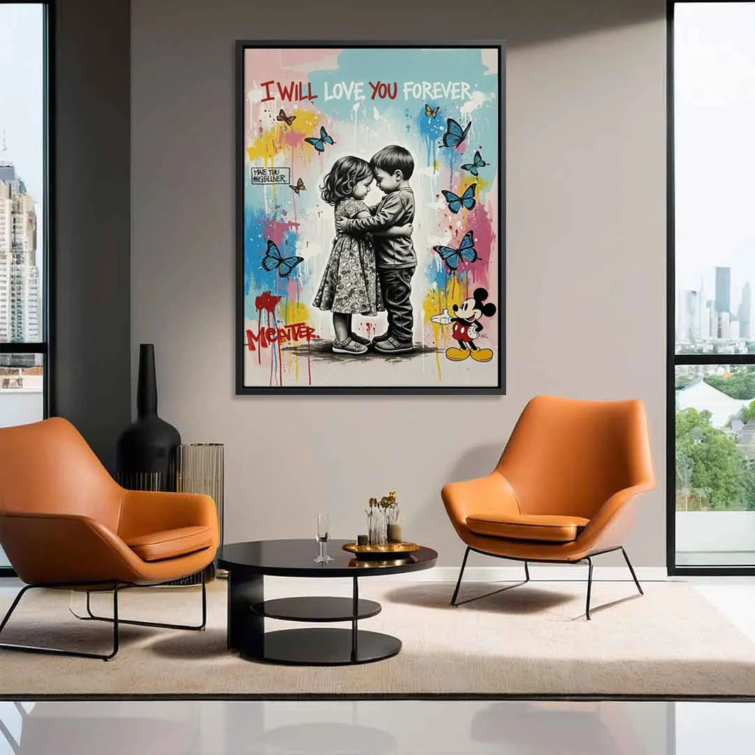 I Will Love You Forever - Canvas - Jasmineart.ae