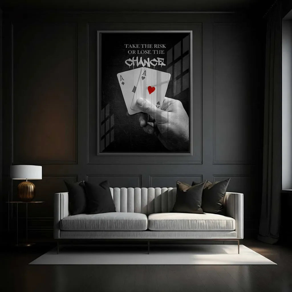 Take the Risk or Lose the Chance - Fine Art - Jasmineart.ae