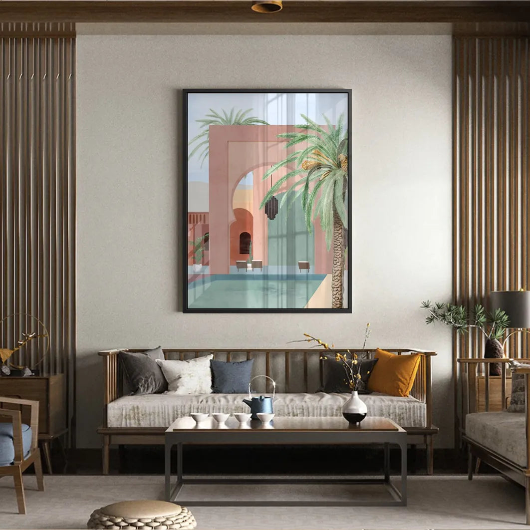 Marrakech Oasis - Acrylic - Jasmineart.ae