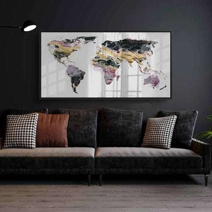 world map - Acrylic
