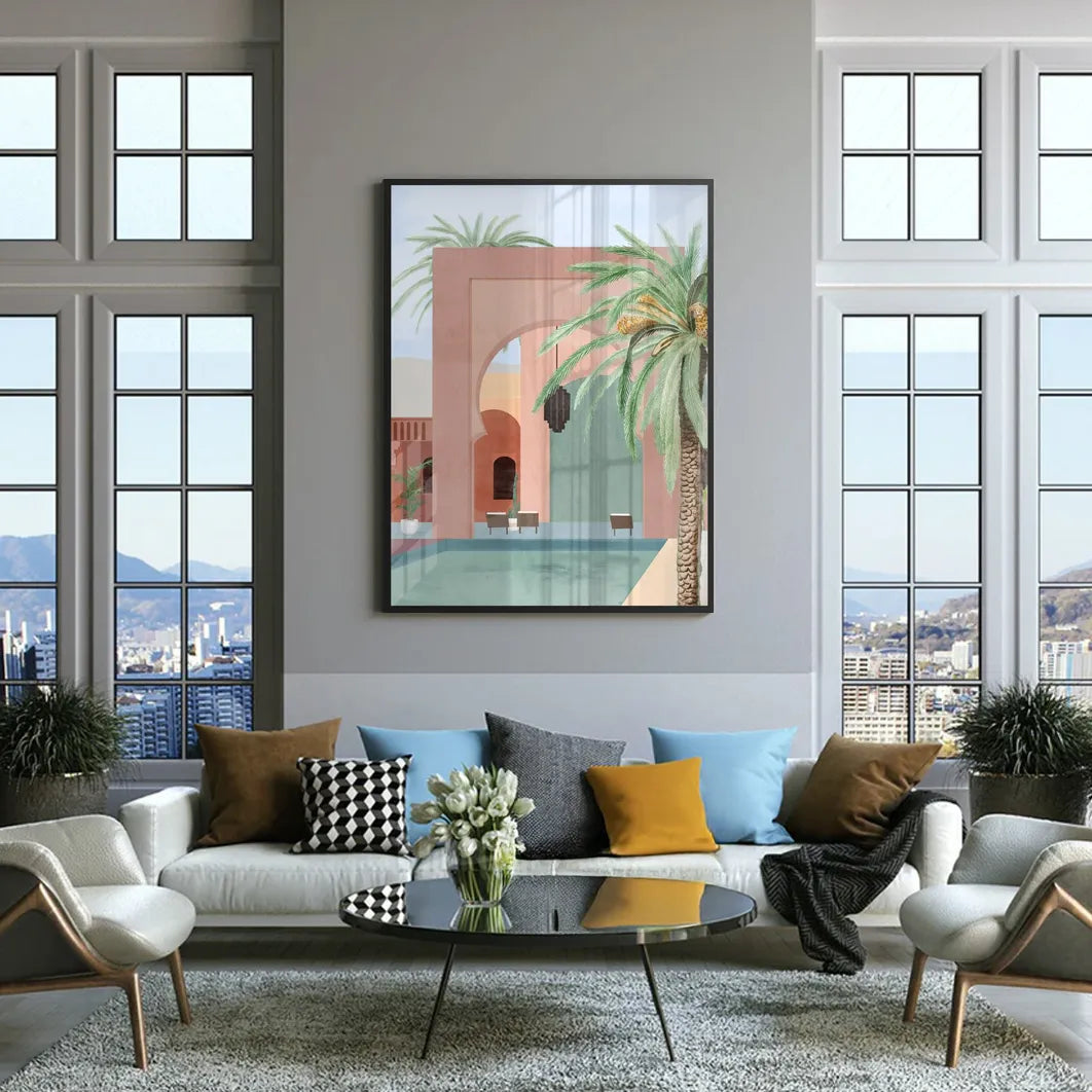 Marrakech Oasis - Fine Art - Jasmineart.ae