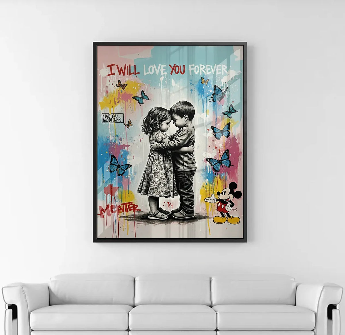 I Will Love You Forever - Acrylic - Jasmineart.ae