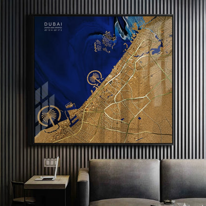 Dubai Map - Acrylic