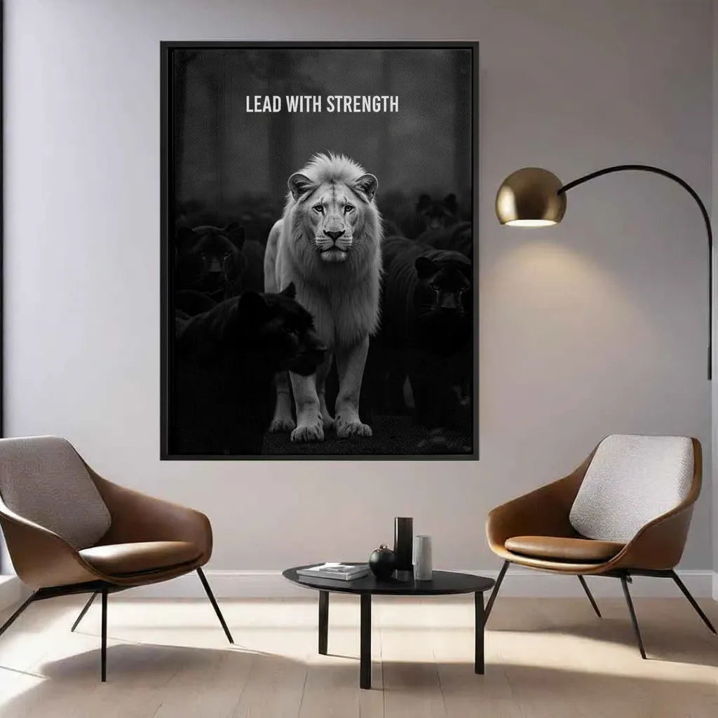 Lead With Strength - Canvas - Jasmineart.ae
