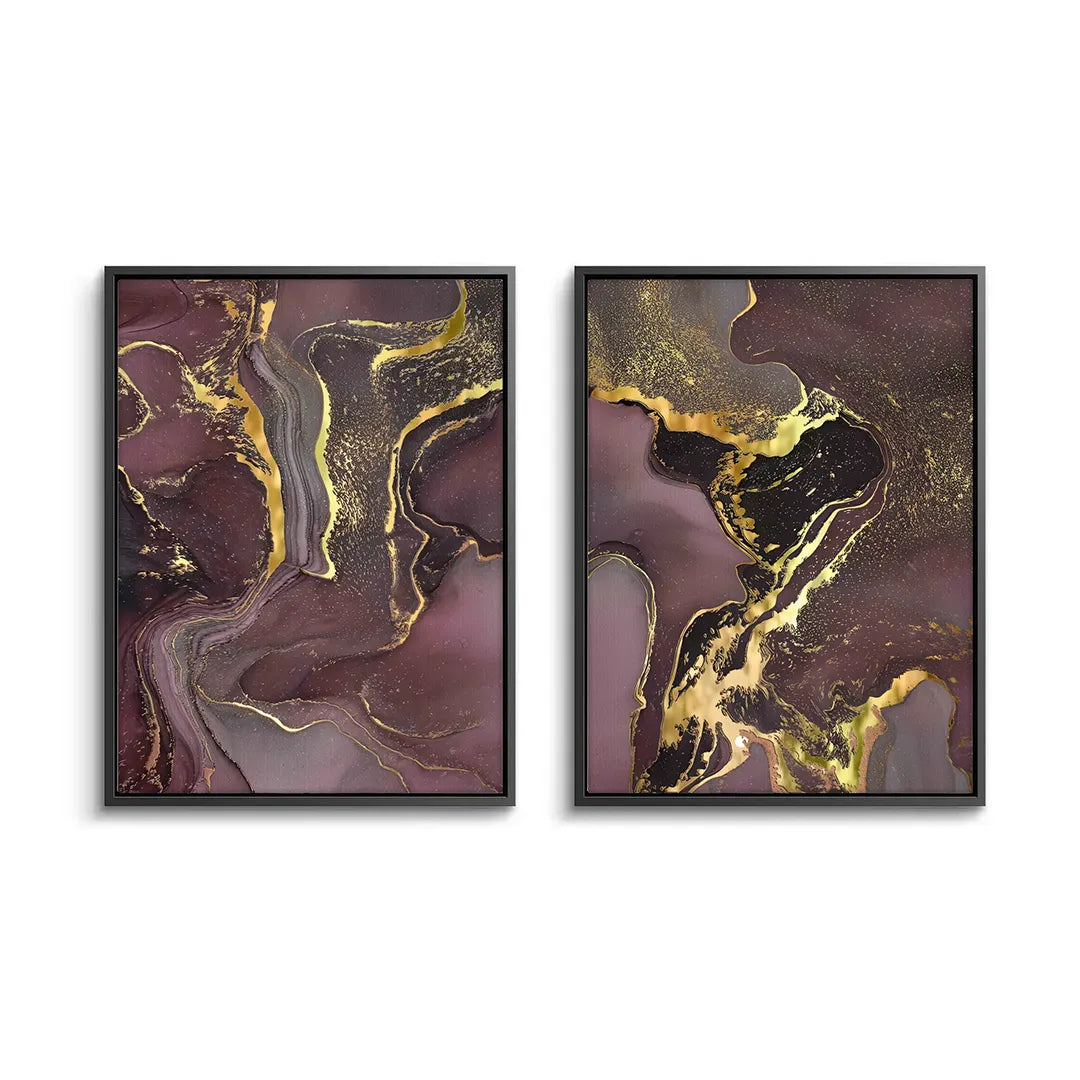 Royal Agate Set of 2 - Canvas - Jasmineart.ae