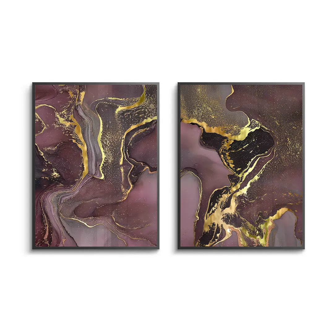 Royal Agate Set of 2 - Fine Art - Jasmineart.ae