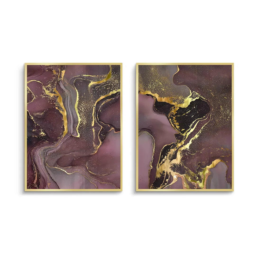 Royal Agate Set of 2 - Fine Art - Jasmineart.ae