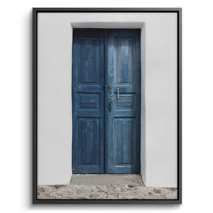 Rustic Blue Door - Canvas