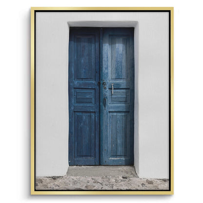 Rustic Blue Door - Canvas