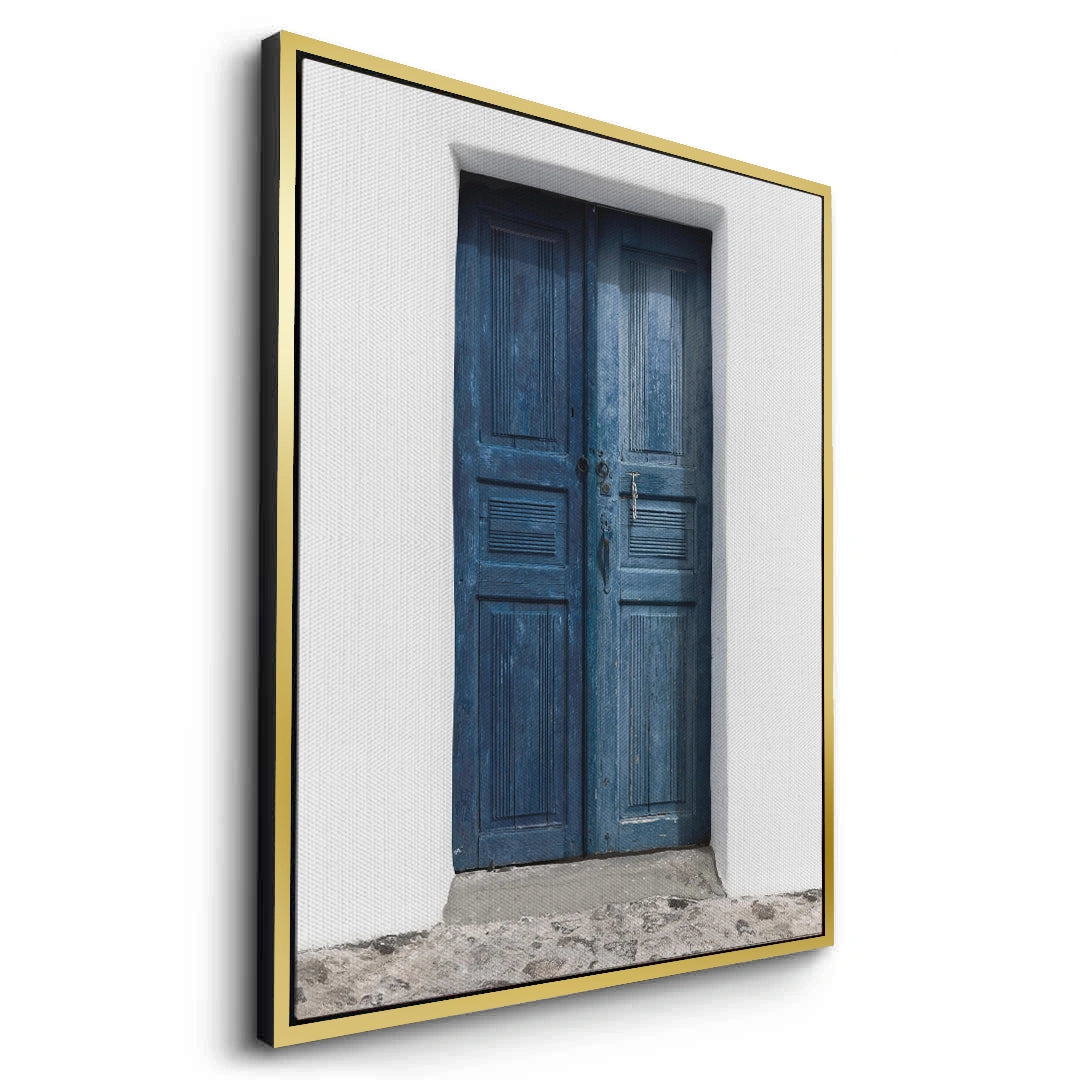 2Rustic Blue Door - Canvas