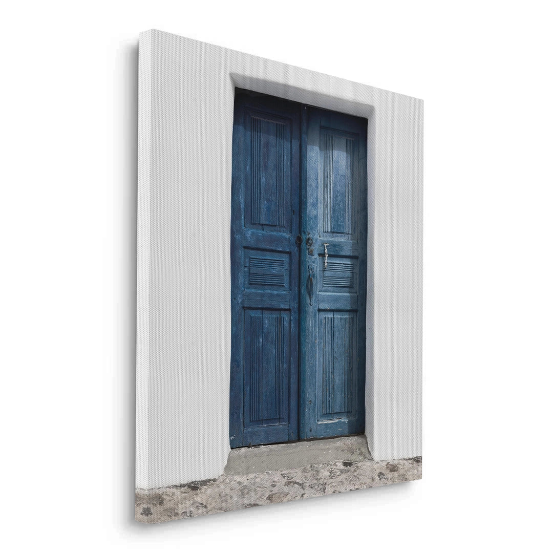 2Rustic Blue Door - Canvas