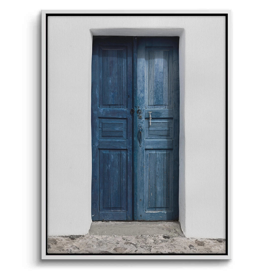 2Rustic Blue Door - Canvas