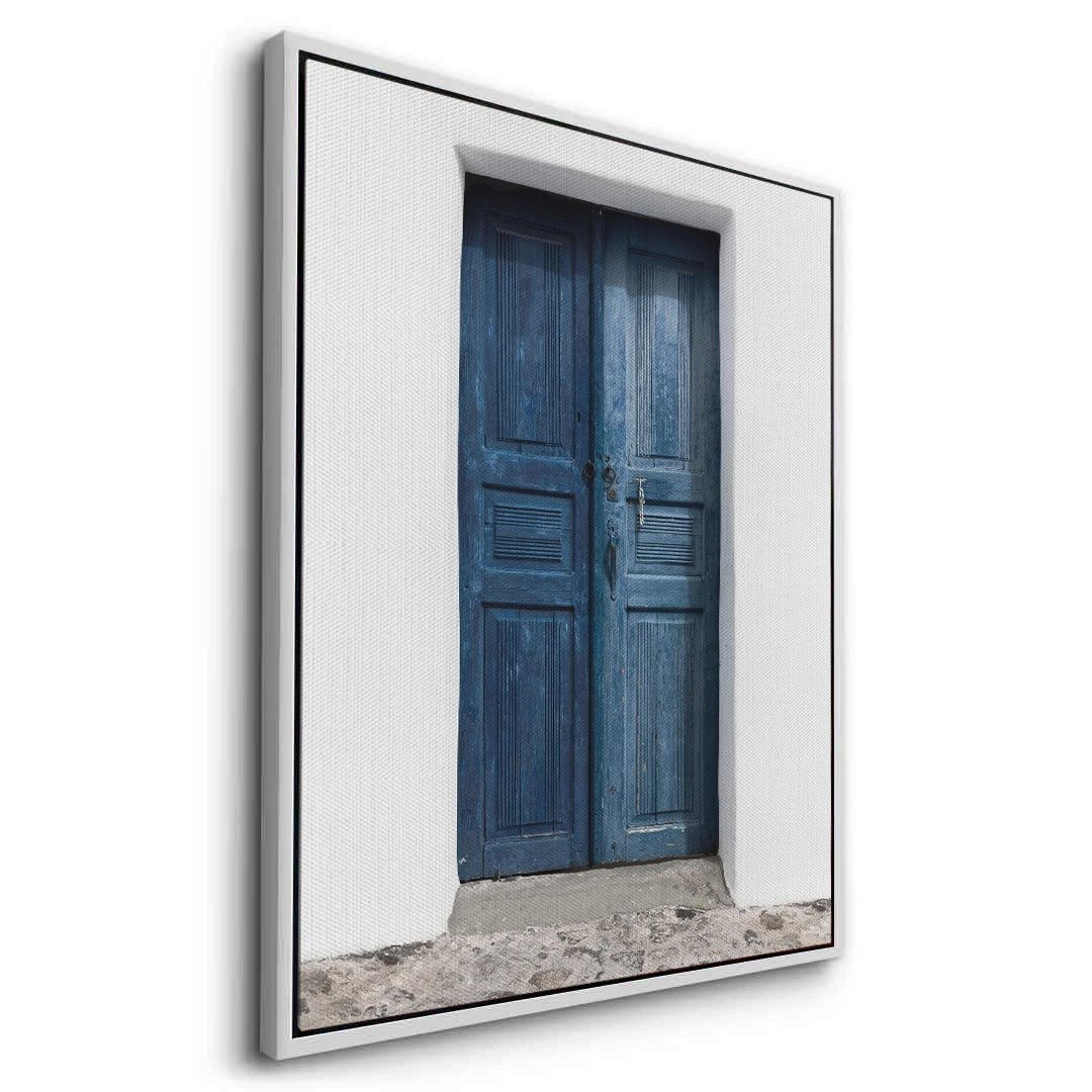 2Rustic Blue Door - Canvas