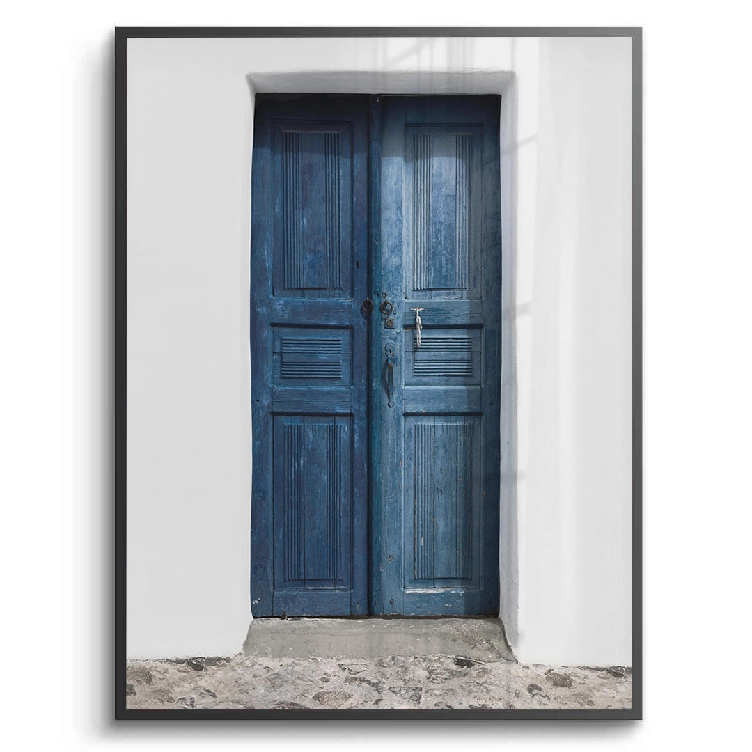 2Rustic Blue Door - Fine Art